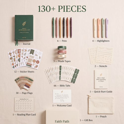 Bible-Journaling-set – Complete set van 130 stuks