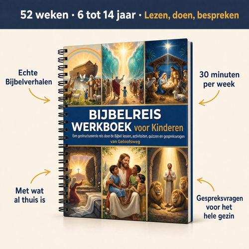 Bijbelreis werkboek voor kinderen, 52 weken, 6 tot 14 jaar
