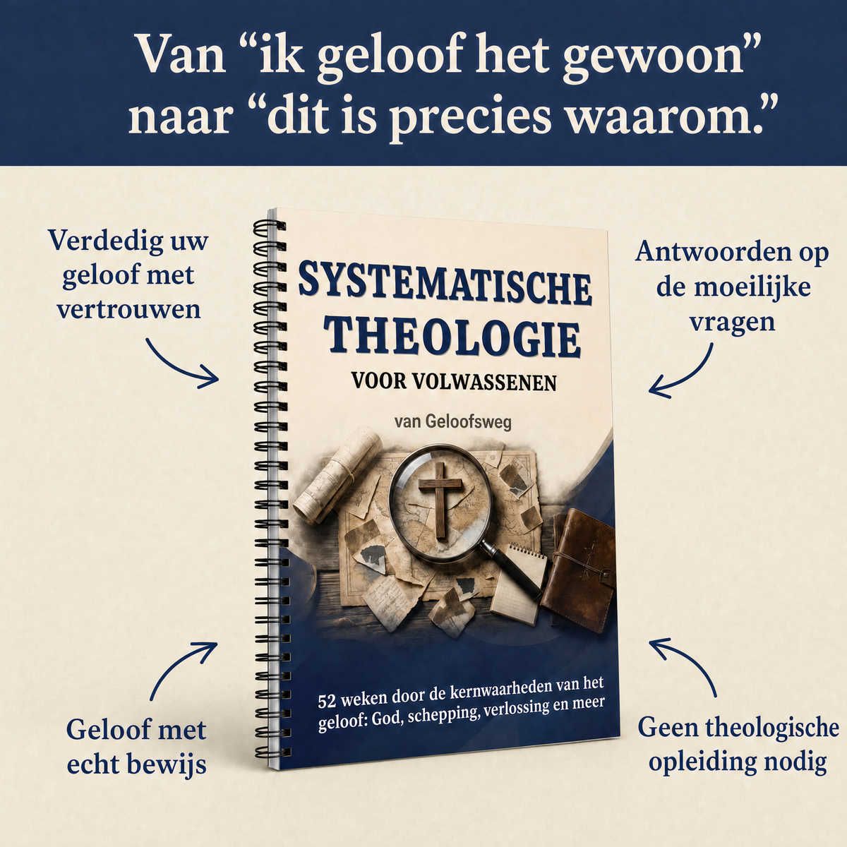 Systematische Theologie voor Volwassenen, 52-weken werkboek met zwarte spiraal