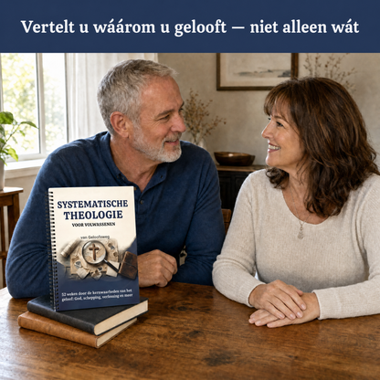 Echtpaar aan tafel met het werkboek