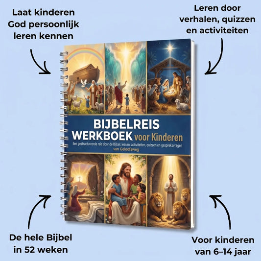 Bijbelreis: 52-Weken Werkboek voor Kinderen