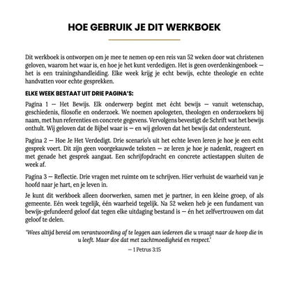Systematische Theologie: 52-Weken Werkboek voor Volwassenen