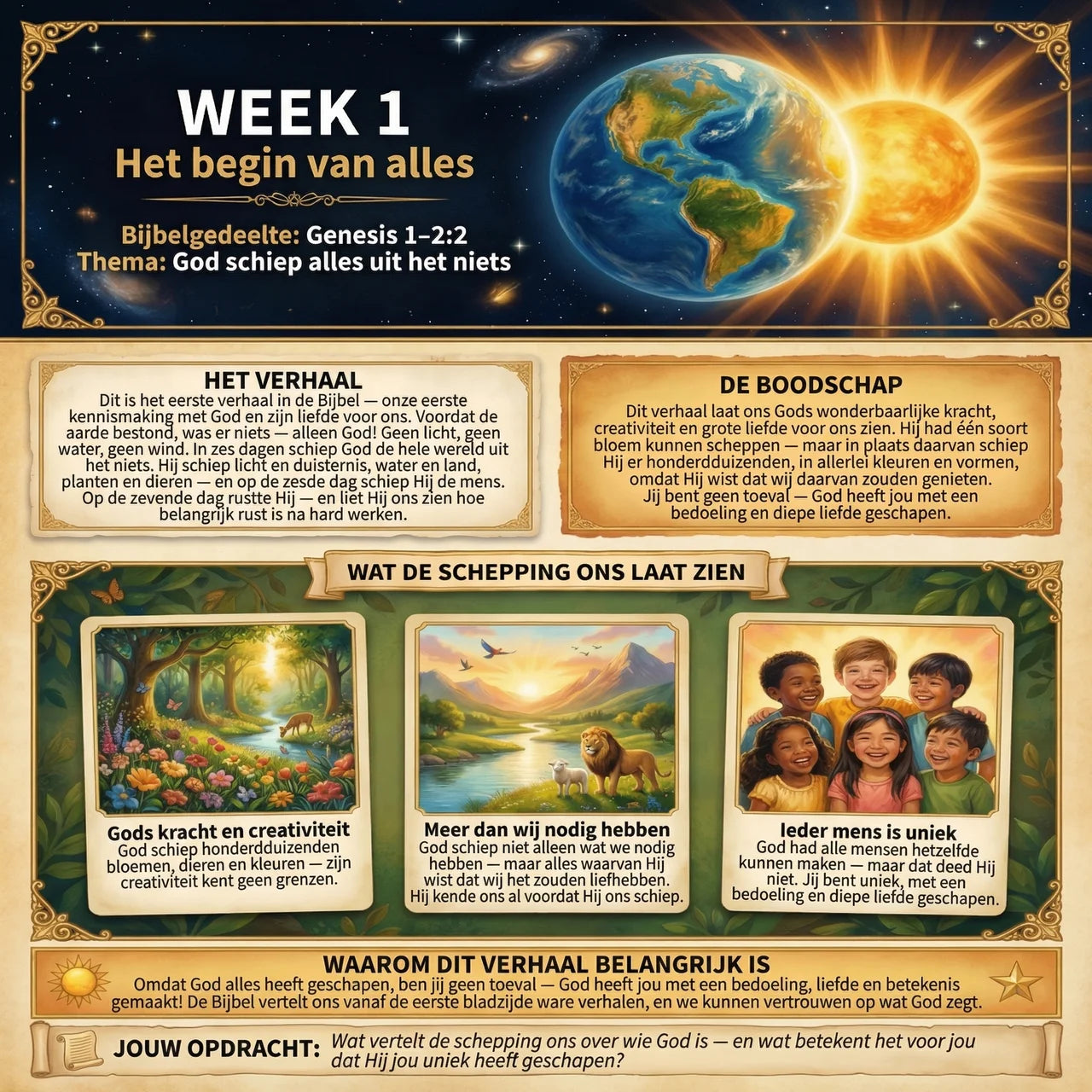 Systematische Theologie: 52-Weken Werkboek voor Kinderen